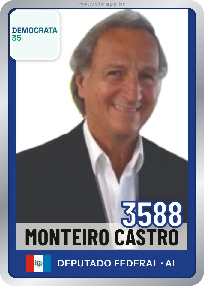 Carta de Monteiro Castro, número 3588, Democrata