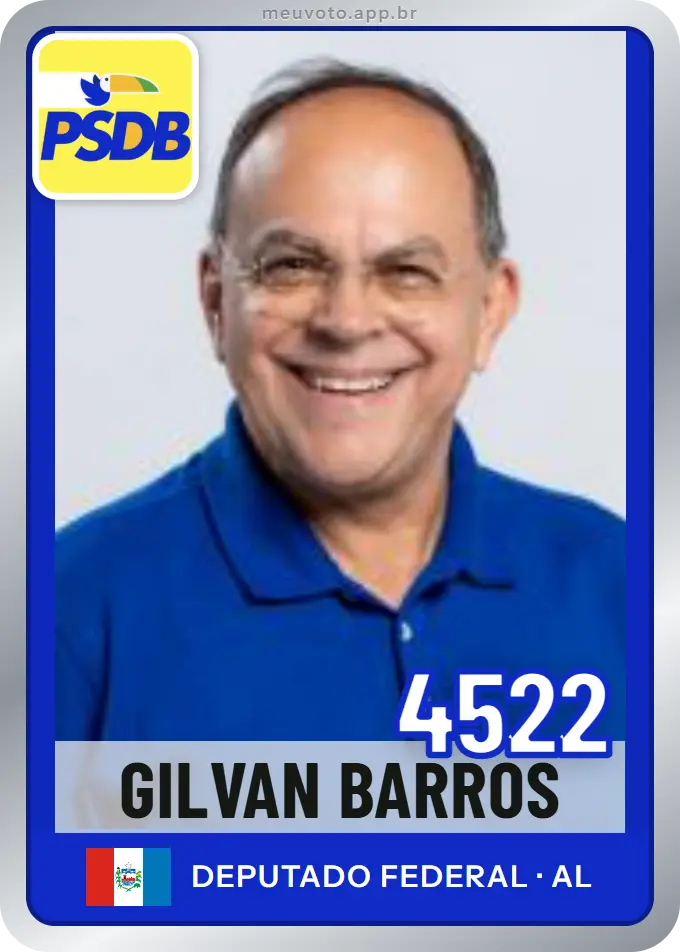Carta de Gilvan Barros, número 4522, PSDB