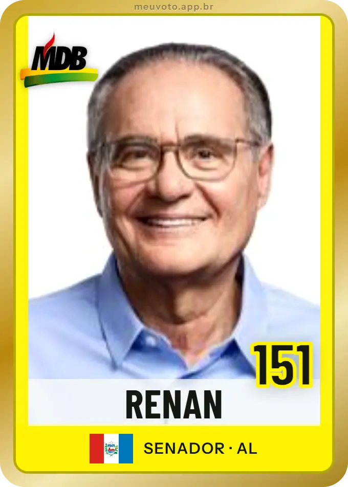 Carta de Renan, número 151, MDB