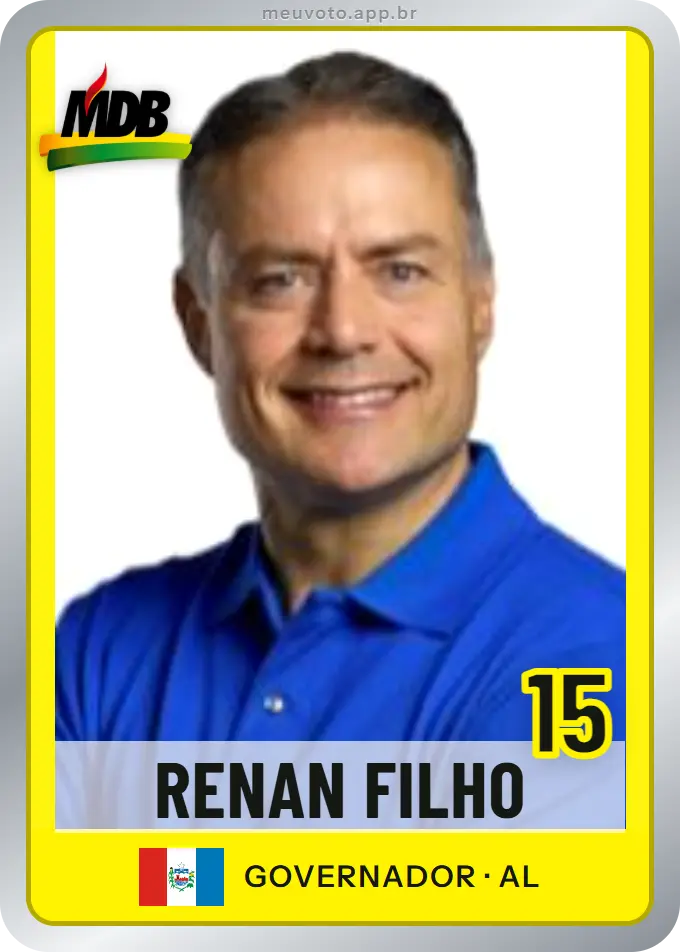 Carta de Renan Filho, número 15, MDB