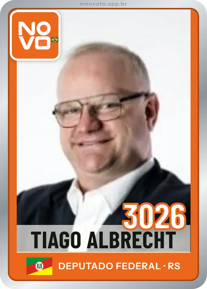 Carta de Tiago Albrecht, número 3026, Novo