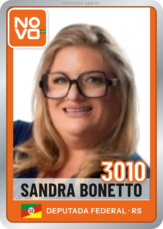 Carta de Sandra Bonetto, número 3010, Novo
