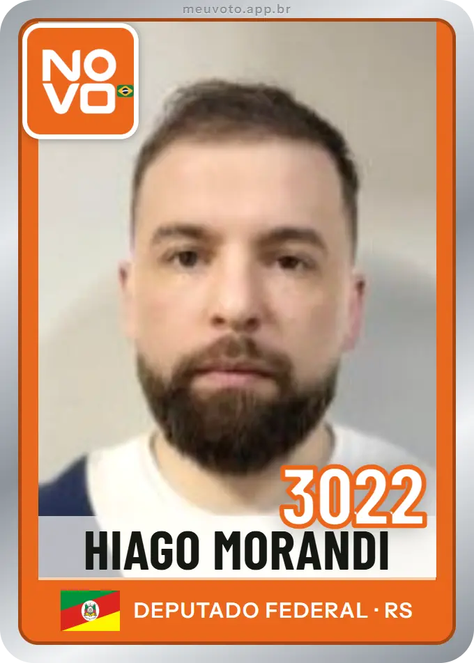 Carta de Hiago Morandi, número 3022, Novo