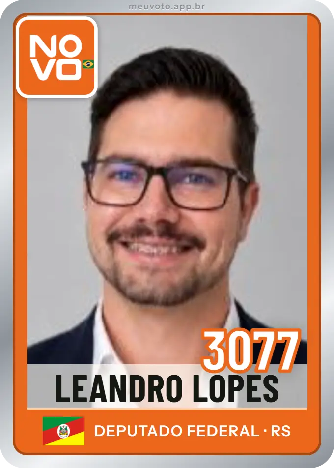 Carta de Leandro Lopes, número 3077, Novo
