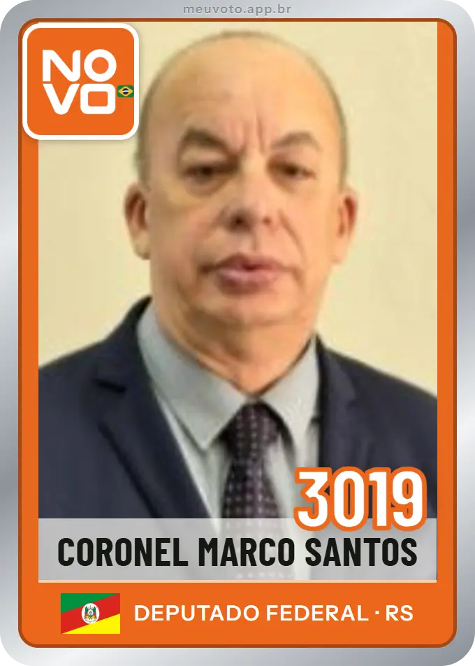 Carta de Coronel Marco Santos, número 3019, Novo