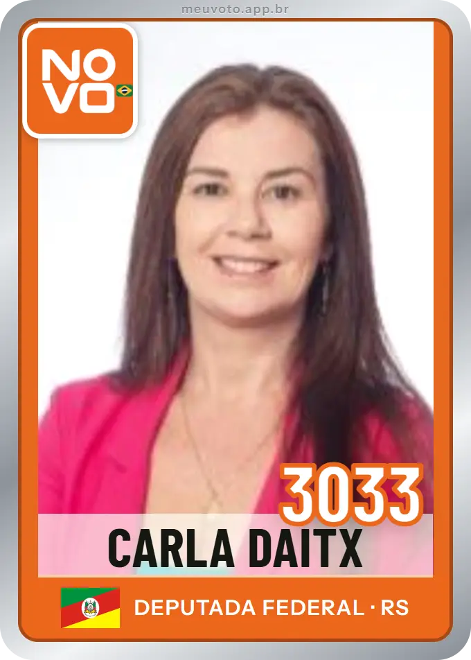 Carta de Carla Daitx, número 3033, Novo