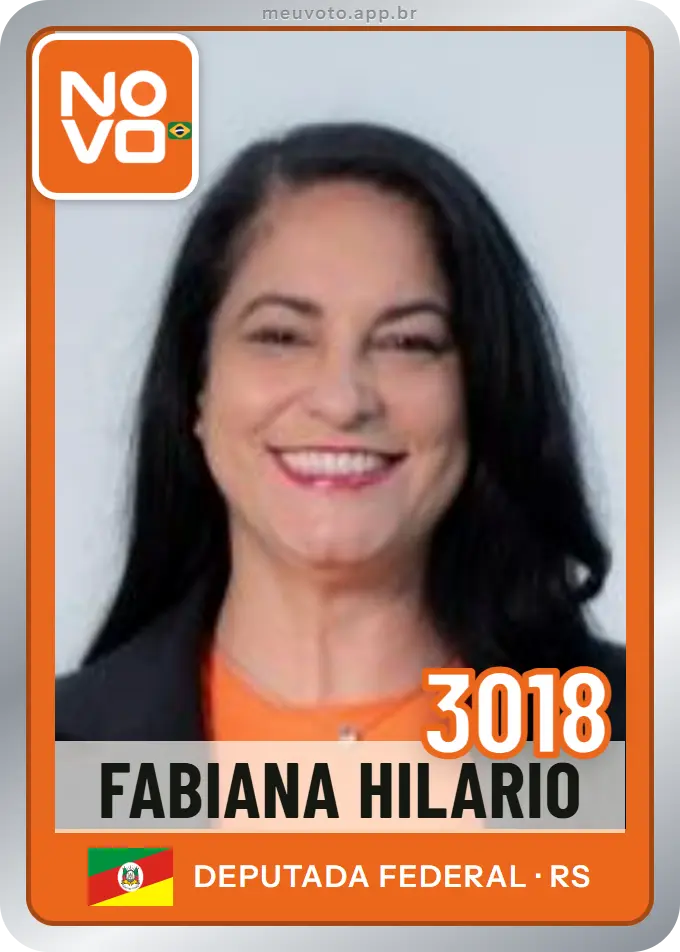 Carta de Fabiana Hilario, número 3018, Novo