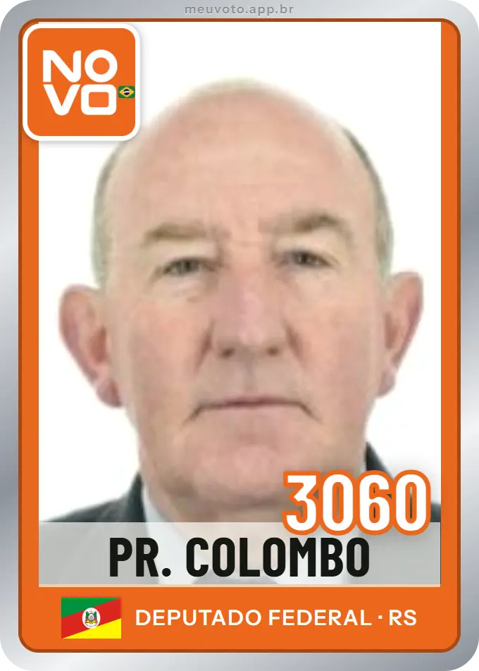 Carta de Pr. Colombo, número 3060, Novo