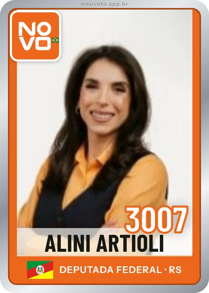 Carta de Alini Artioli, número 3007, Novo