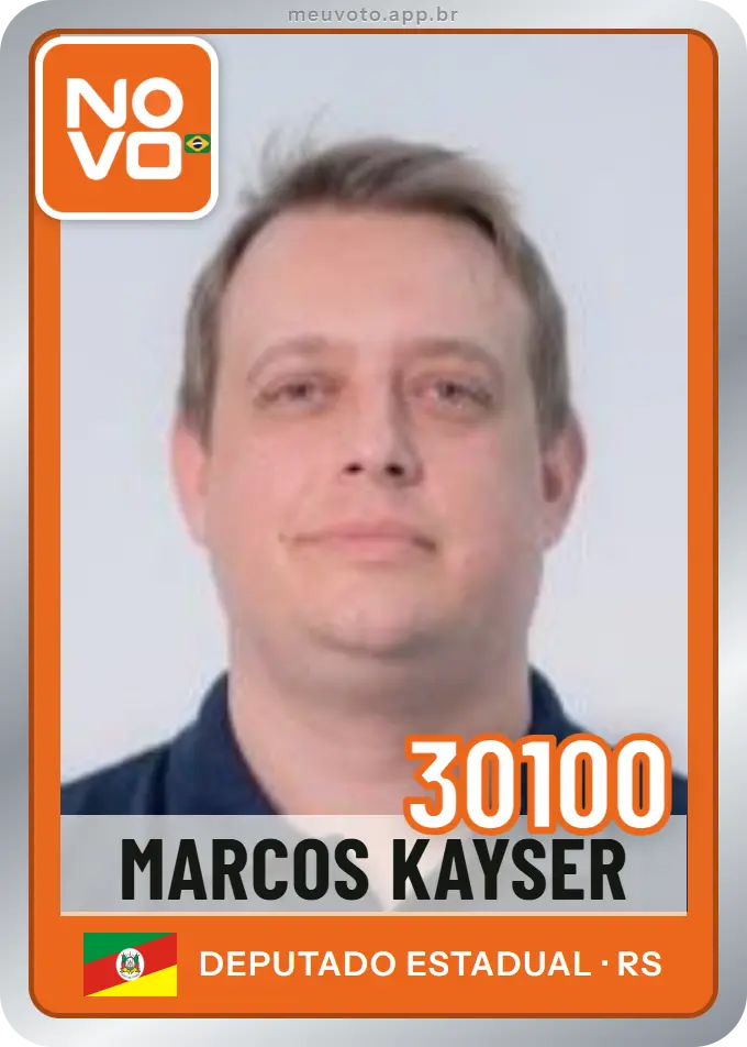 Carta de Marcos Kayser, número 30100, Novo