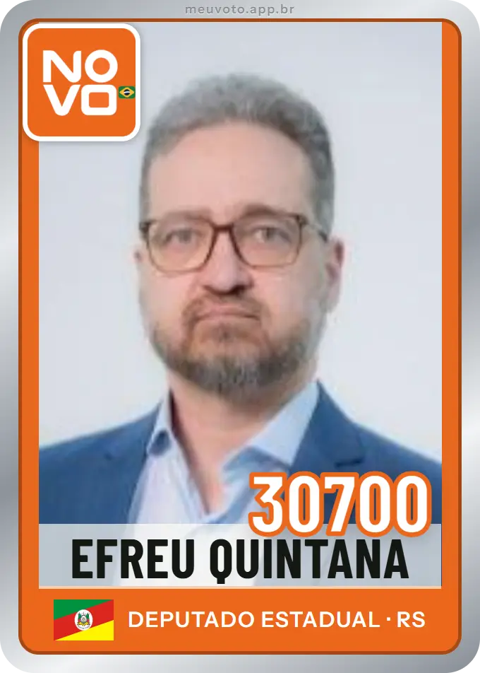 Carta de Efreu Quintana, número 30700, Novo