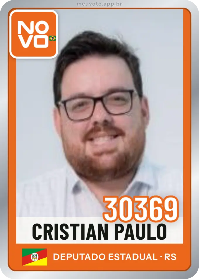 Carta de Cristian Paulo, número 30369, Novo