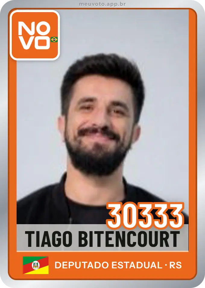 Carta de Tiago Bitencourt, número 30333, Novo