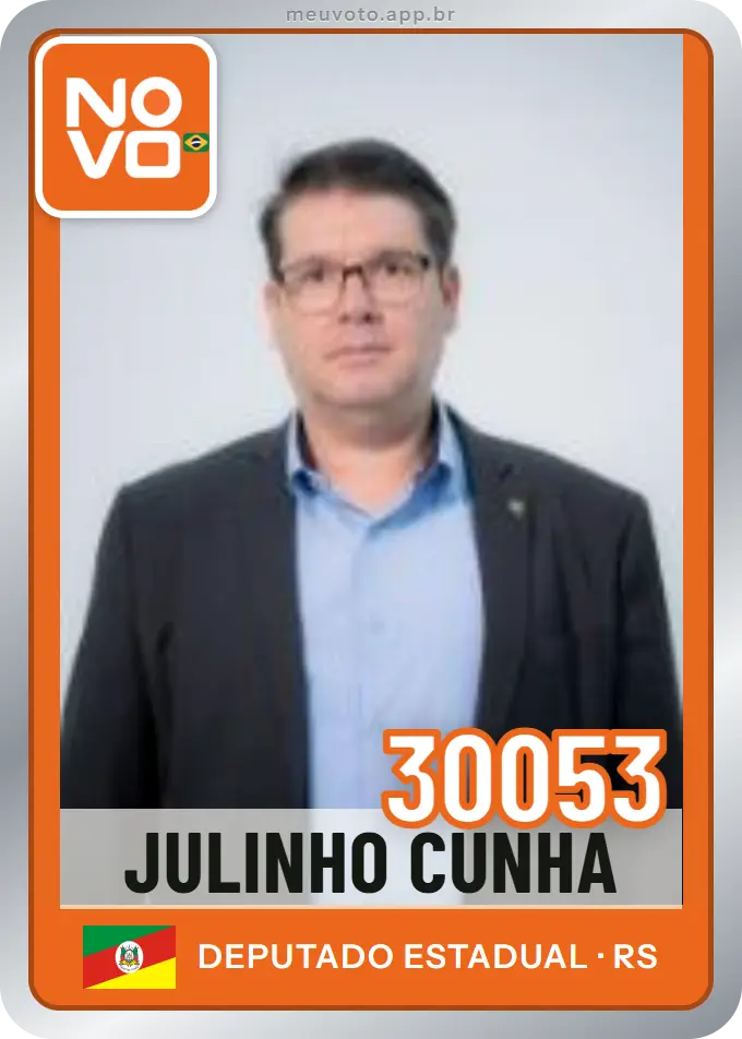 Carta de Julinho Cunha, número 30053, Novo