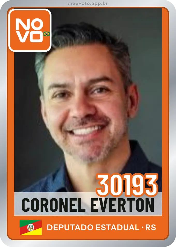 Carta de Coronel Everton, número 30193, Novo