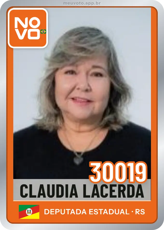 Carta de Claudia Lacerda, número 30019, Novo