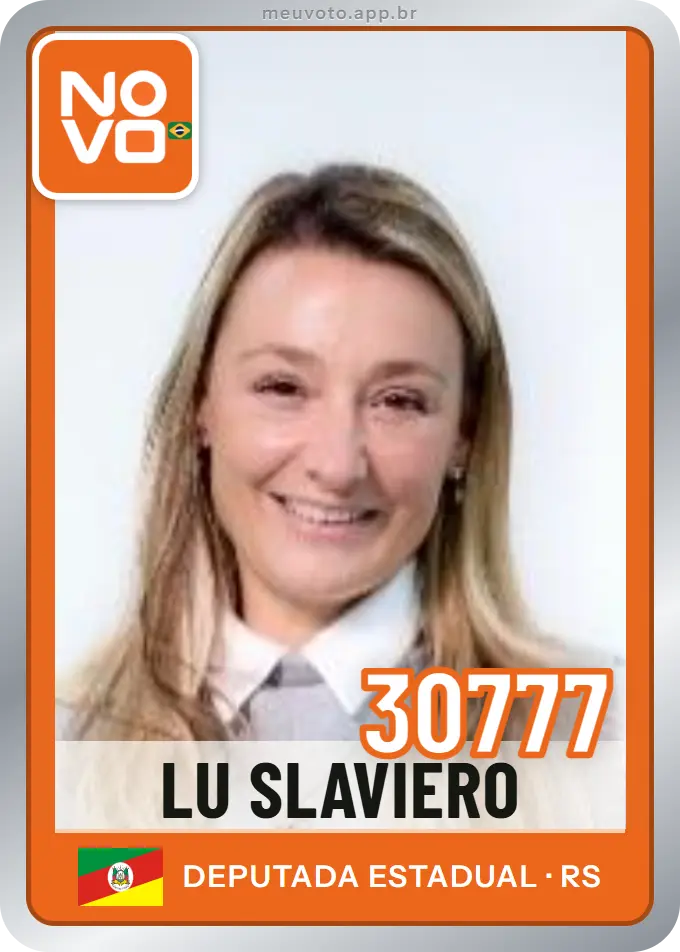 Carta de Lu Slaviero, número 30777, Novo