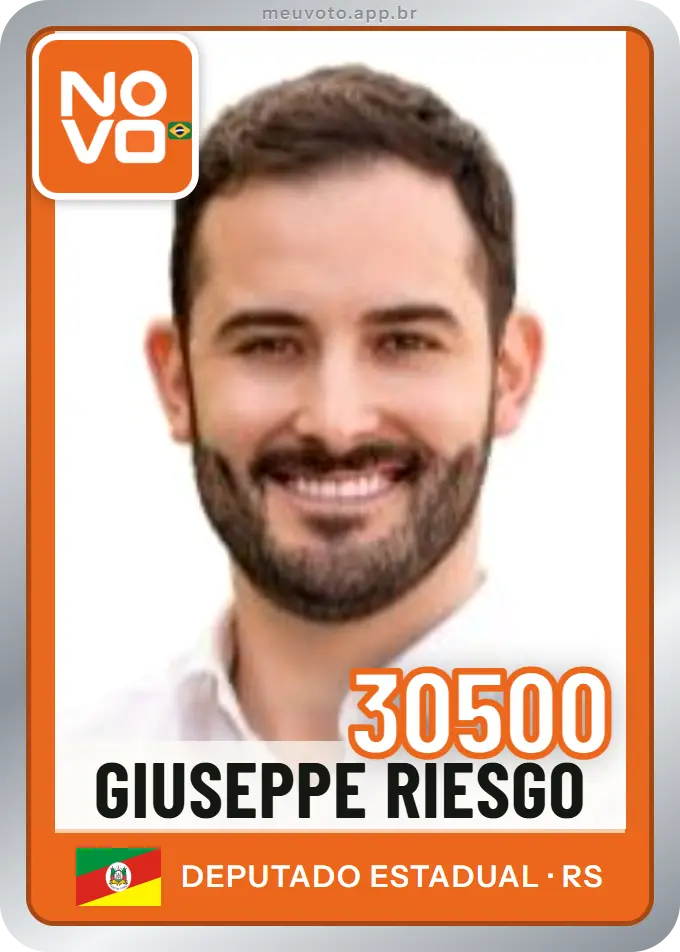 Carta de Giuseppe Riesgo, número 30500, Novo