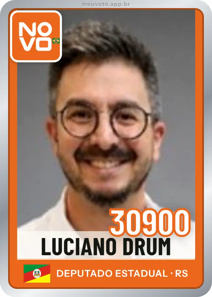 Carta de Luciano Drum, número 30900, Novo