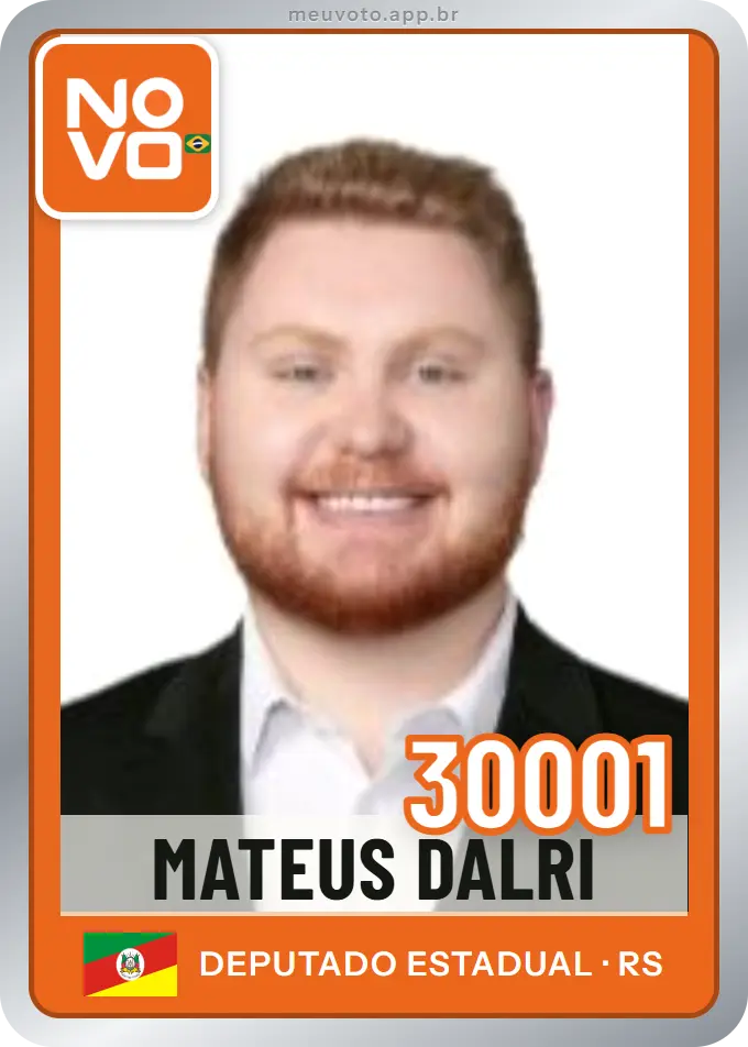 Carta de Mateus Dalri, número 30001, Novo