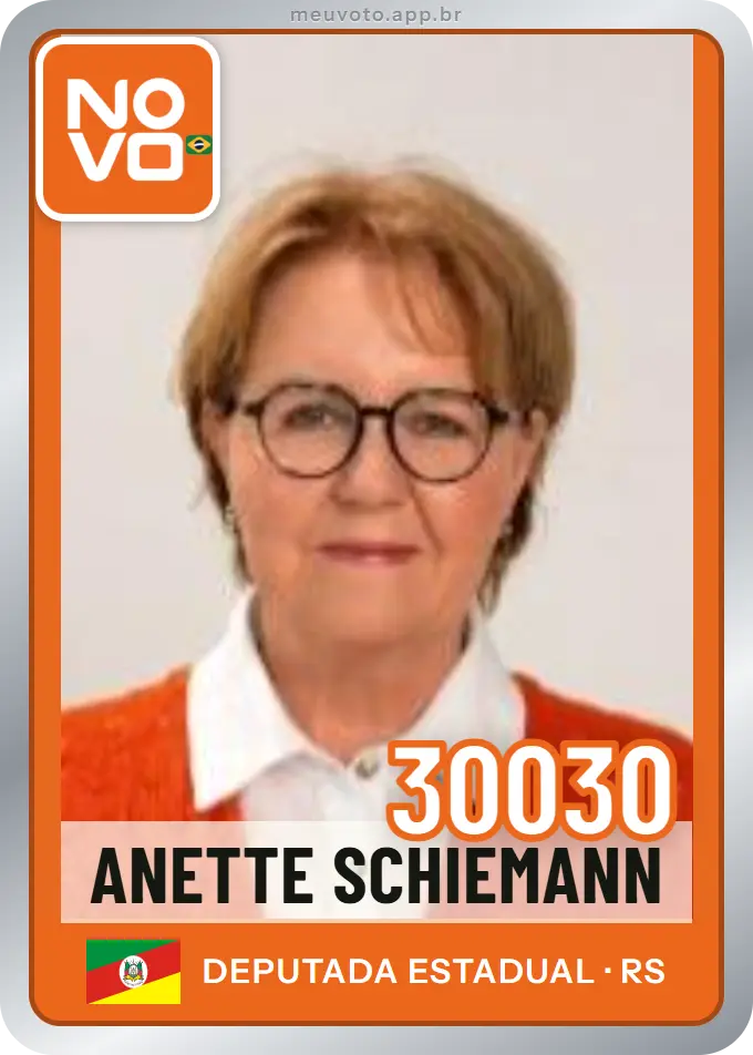 Carta de Anette Schiemann, número 30030, Novo