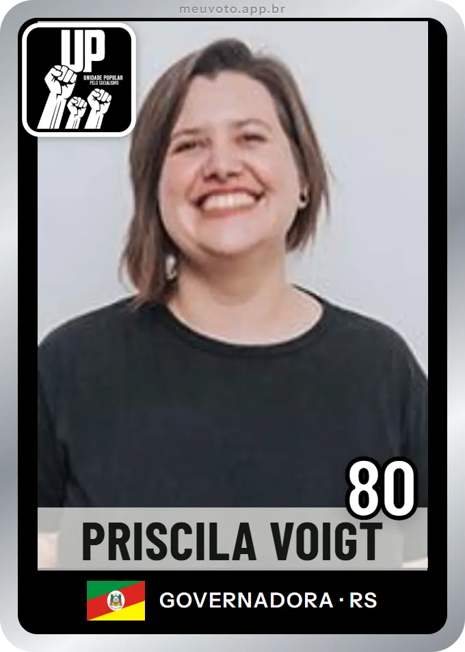 Carta de Priscila Voigt, número 80, UP
