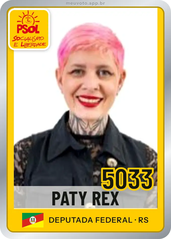 Carta de Paty Rex, número 5033, PSOL