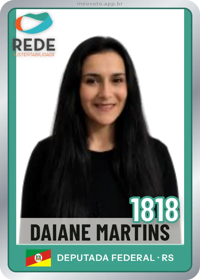 Carta de Daiane Martins, número 1818, Rede