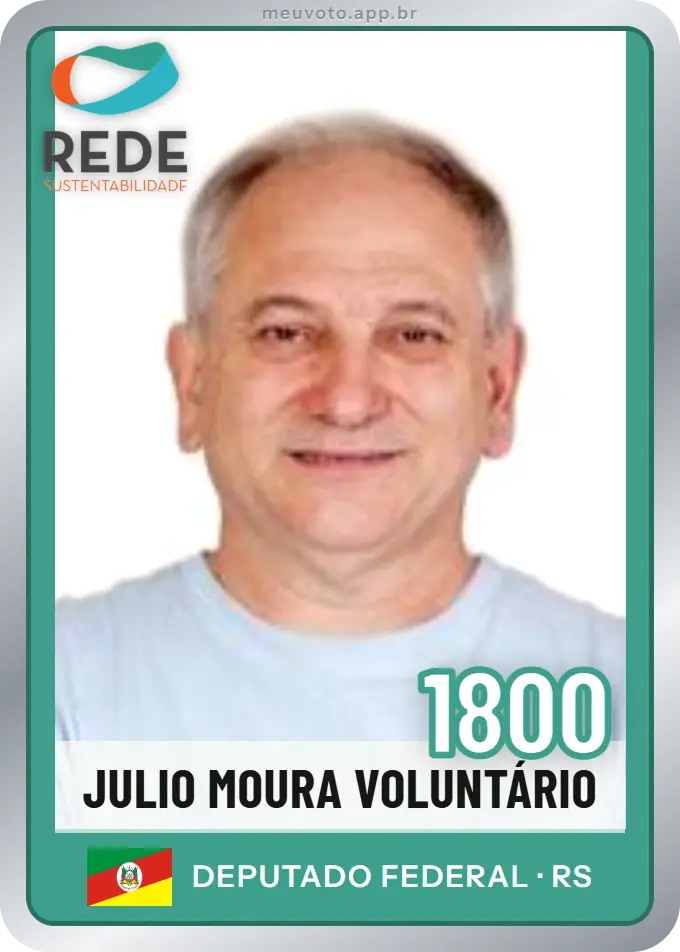 Carta de Julio Moura Voluntário, número 1800, Rede