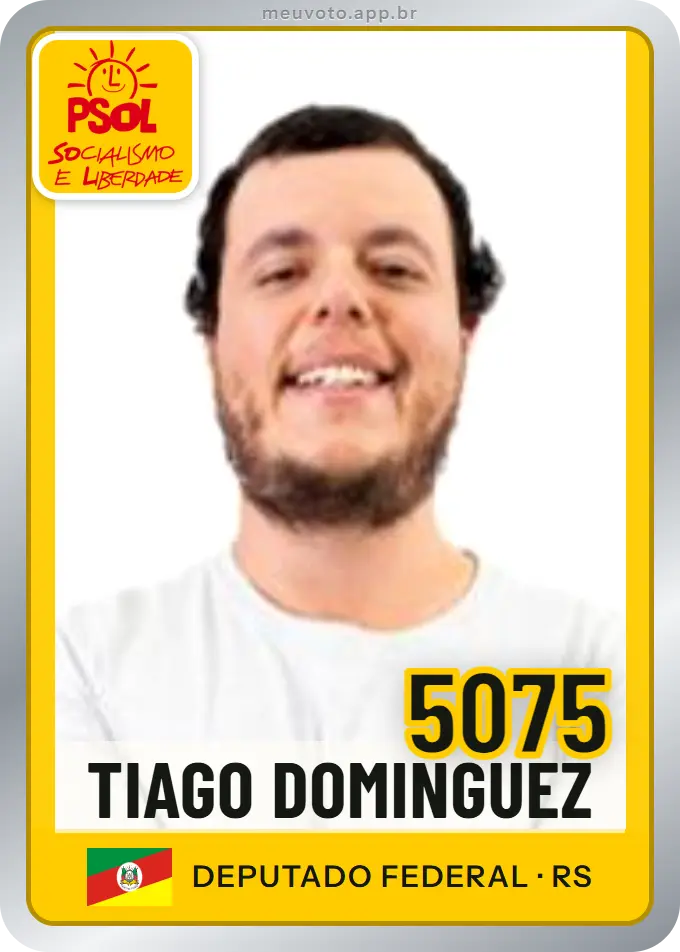 Carta de Tiago Dominguez, número 5075, PSOL