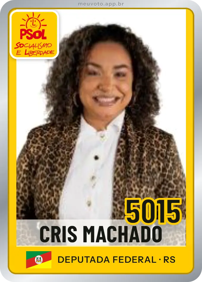 Carta de Cris Machado, número 5015, PSOL