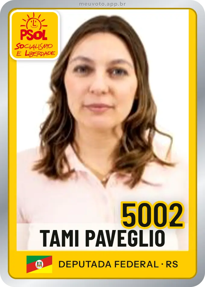 Carta de Tami Paveglio, número 5002, PSOL