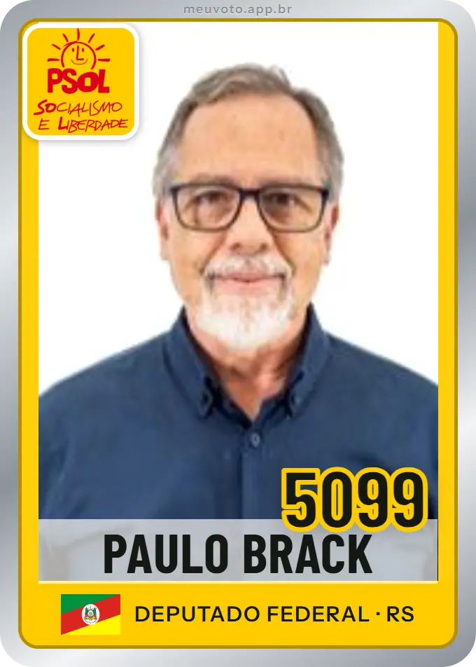 Carta de Paulo Brack, número 5099, PSOL