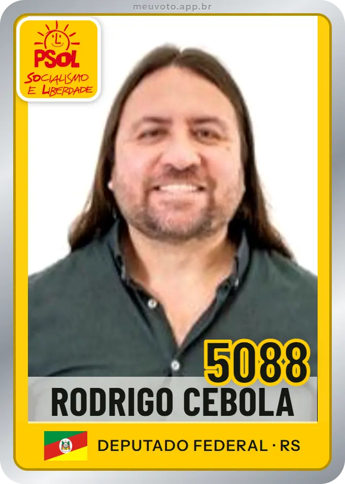 Carta de Rodrigo Cebola, número 5088, PSOL
