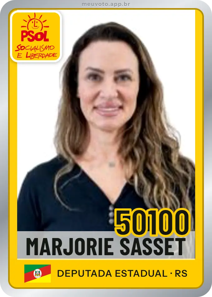 Carta de Marjorie Sasset, número 50100, PSOL