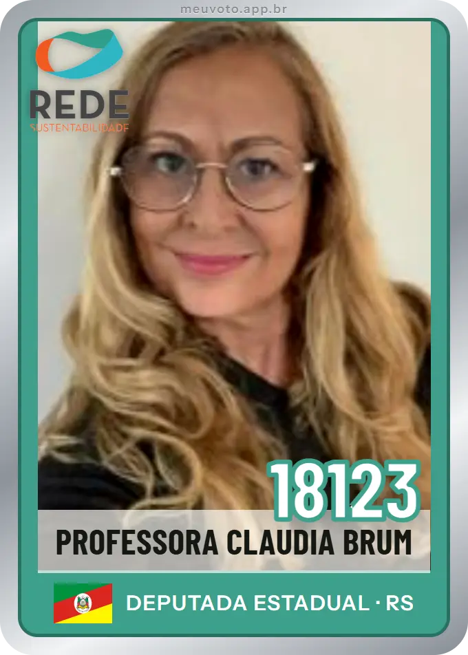 Carta de Professora Claudia Brum, número 18123, Rede