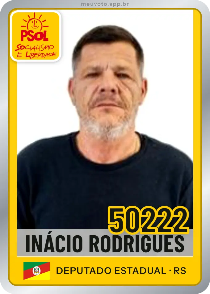 Carta de Inácio Rodrigues, número 50222, PSOL