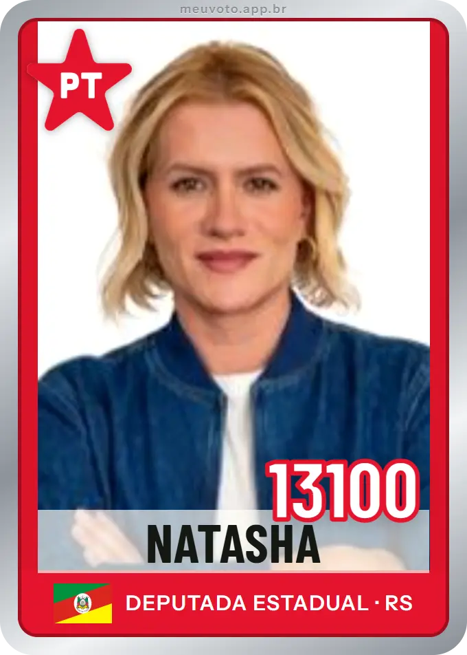 Carta de Natasha, número 13100, PT