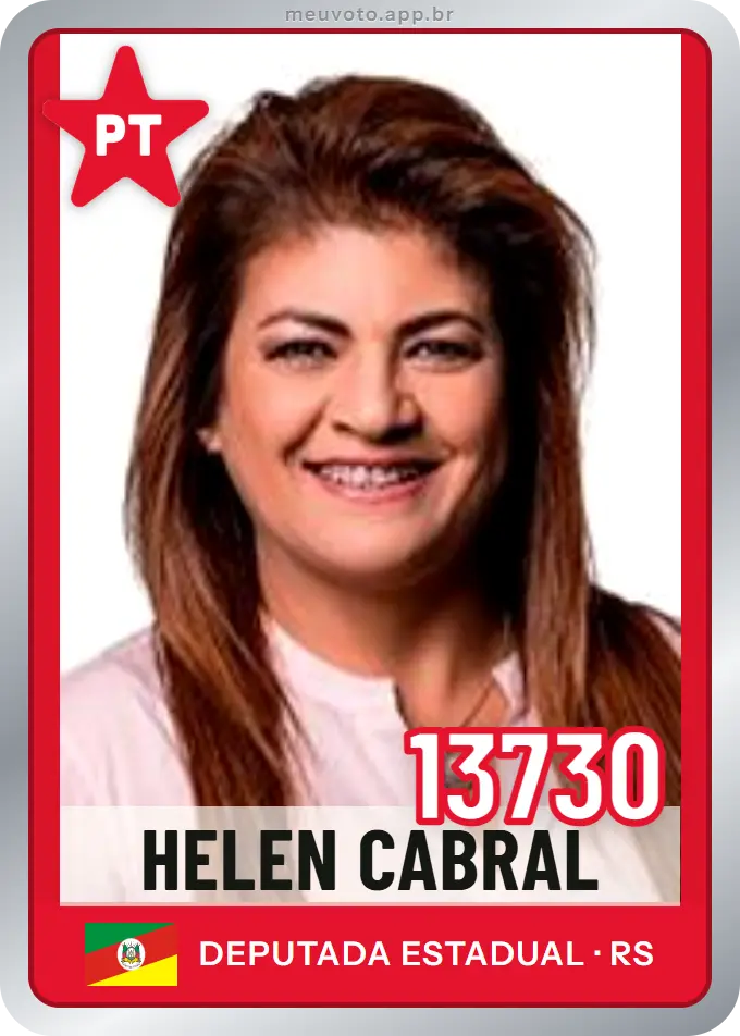 Carta de Helen Cabral, número 13730, PT
