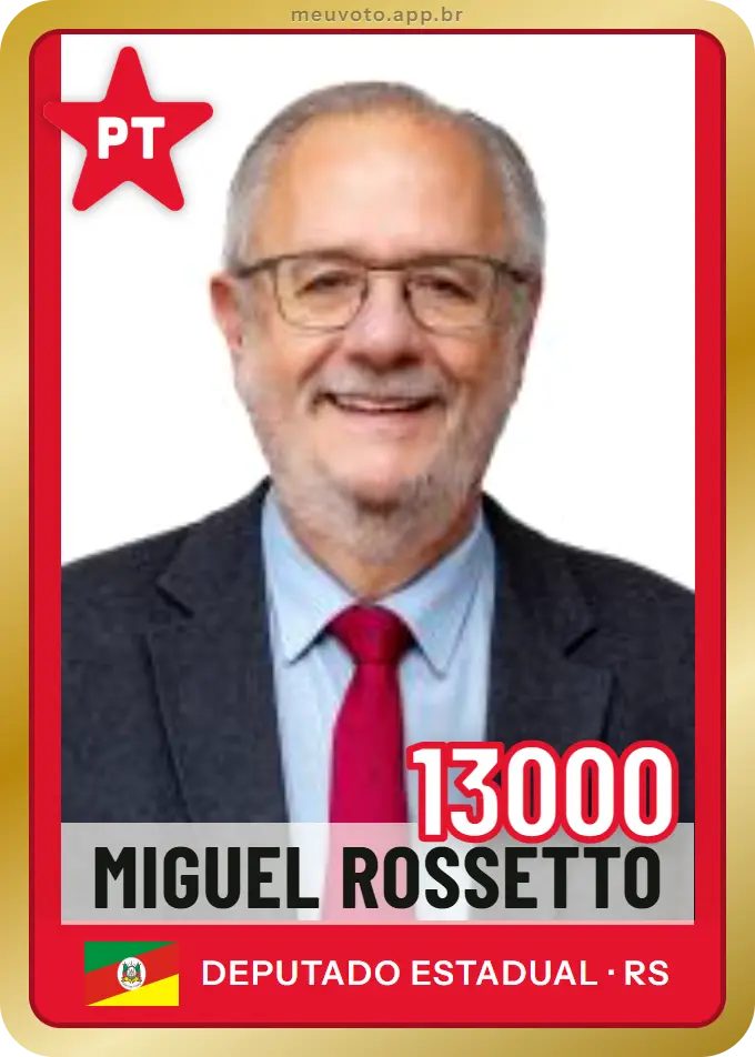 Carta de Miguel Rossetto, número 13000, PT