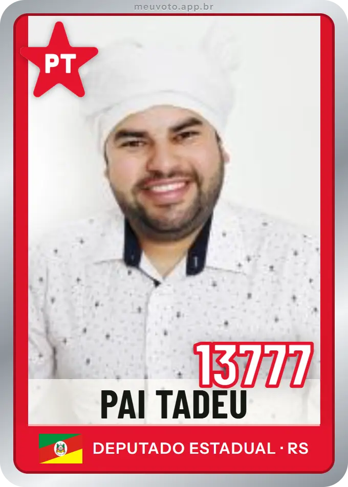Carta de Pai Tadeu, número 13777, PT