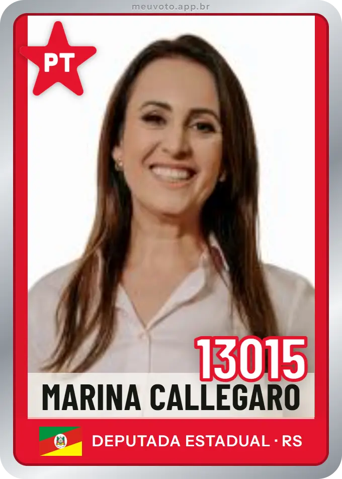 Carta de Marina Callegaro, número 13015, PT