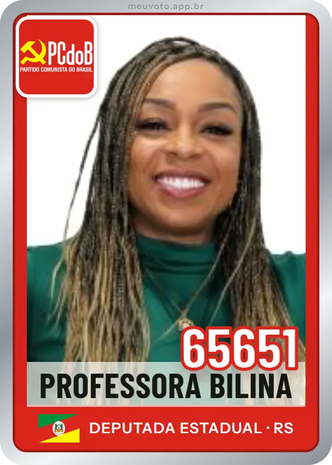 Carta de Professora Bilina, número 65651, PCdoB
