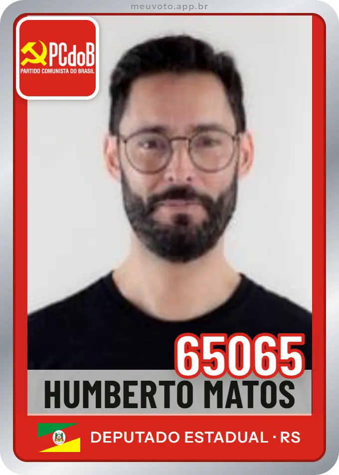 Carta de Humberto Matos, número 65065, PCdoB