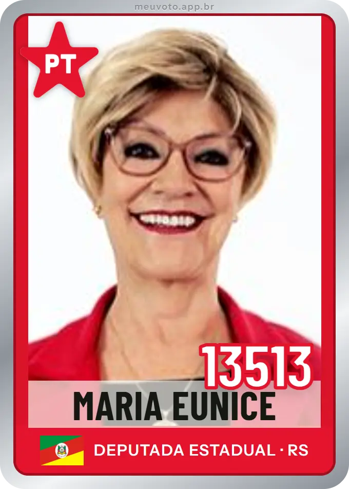 Carta de Maria Eunice, número 13513, PT