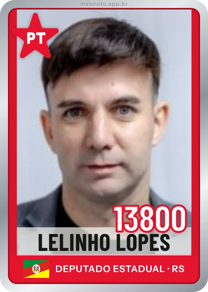 Carta de Lelinho Lopes, número 13800, PT