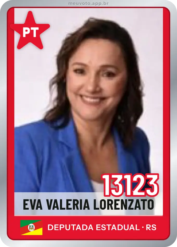 Carta de Eva Valeria Lorenzato, número 13123, PT