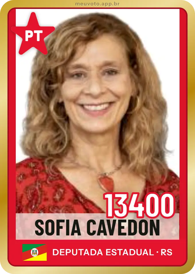 Carta de Sofia Cavedon, número 13400, PT