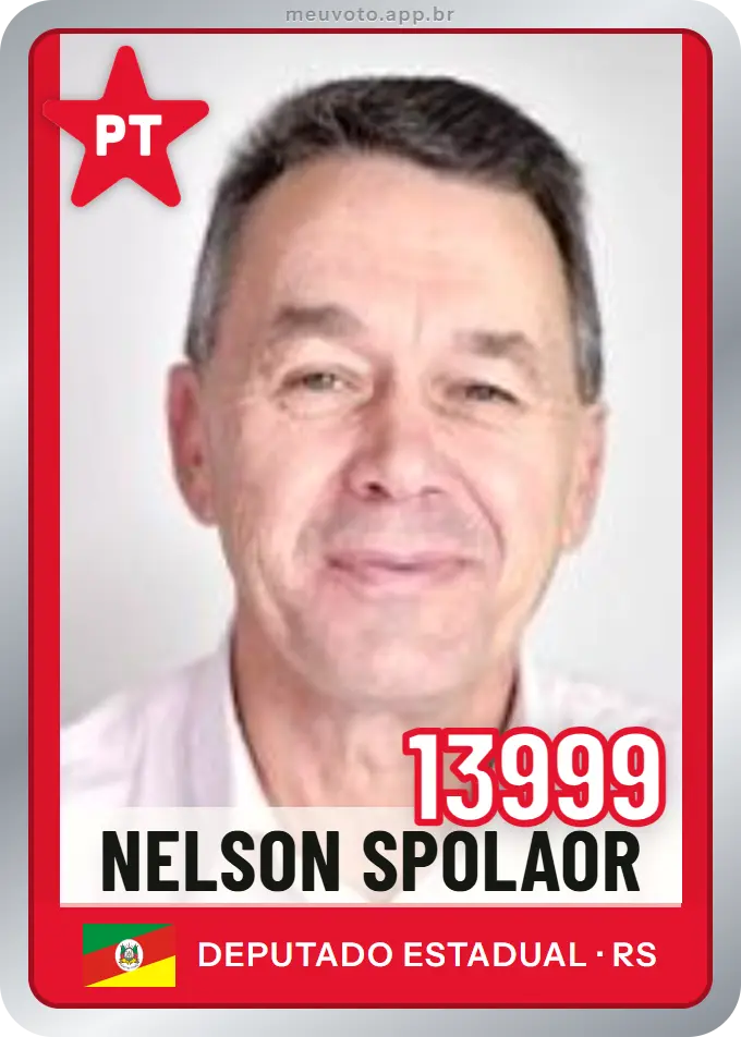 Carta de Nelson Spolaor, número 13999, PT