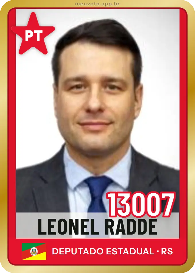 Carta de Leonel Radde, número 13007, PT
